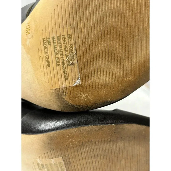 INC. CAGED PEEP TOE HEELS BLACK 10 - Picture 6 of 8